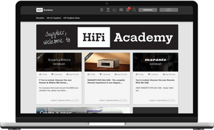 HiFi Academy vist på en bærbar